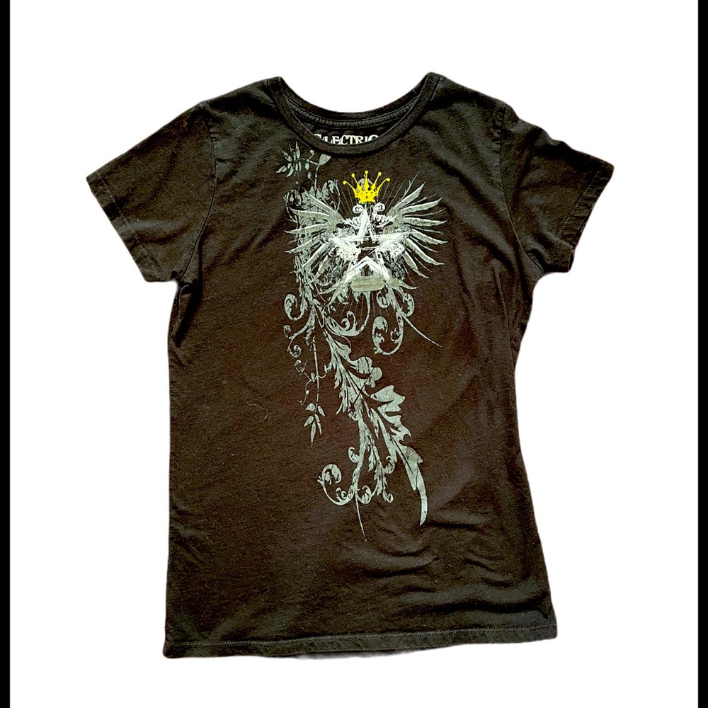 4/$15Black with Star and Angel Wings Graphic